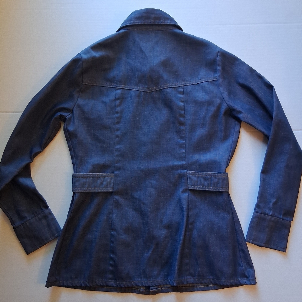Vintage 1970'S Levi's Orange Tab Denim Field Jacket Sz M - Picture 8 of 10